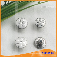 Custom Silver Jeans Button BM1694